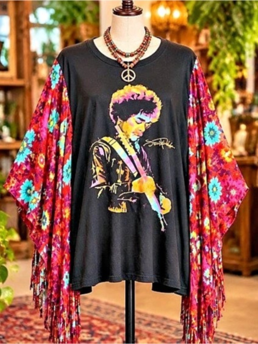 Upcycle wear of art upcycle Jimi  Hendrex   One size